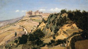 ヴォルテッラの城塞 作： Jean Baptiste Camille Corot